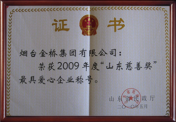 2010年山東慈善獎最具愛心企業(yè)